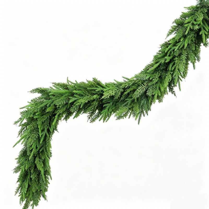 Picture of Christmas Mixed Norfolk Pine Garland 5ft